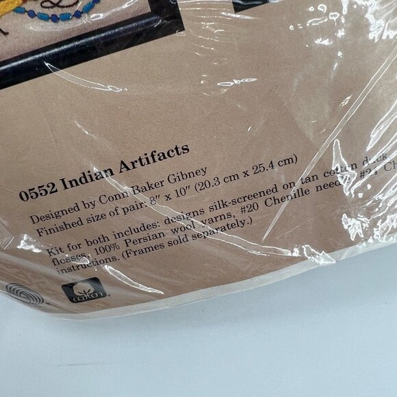 The Creative Circle 0552 Indian Artifacts Embroidery Kit NEW Vintage 1987 - Picture 5 of 6